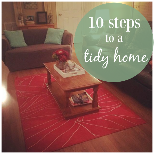 10 steps to a tidy home
